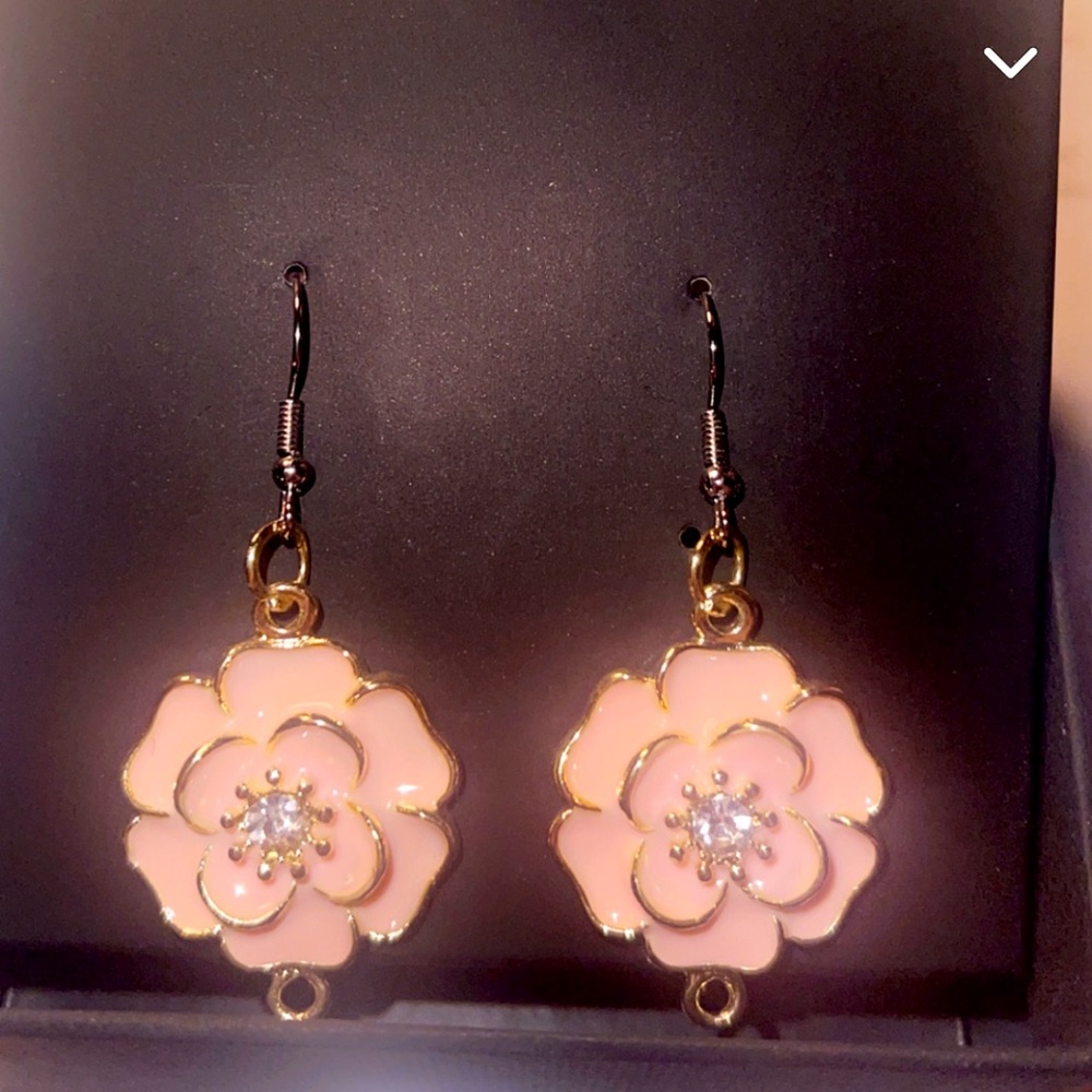 Hand Crafted flower earrings